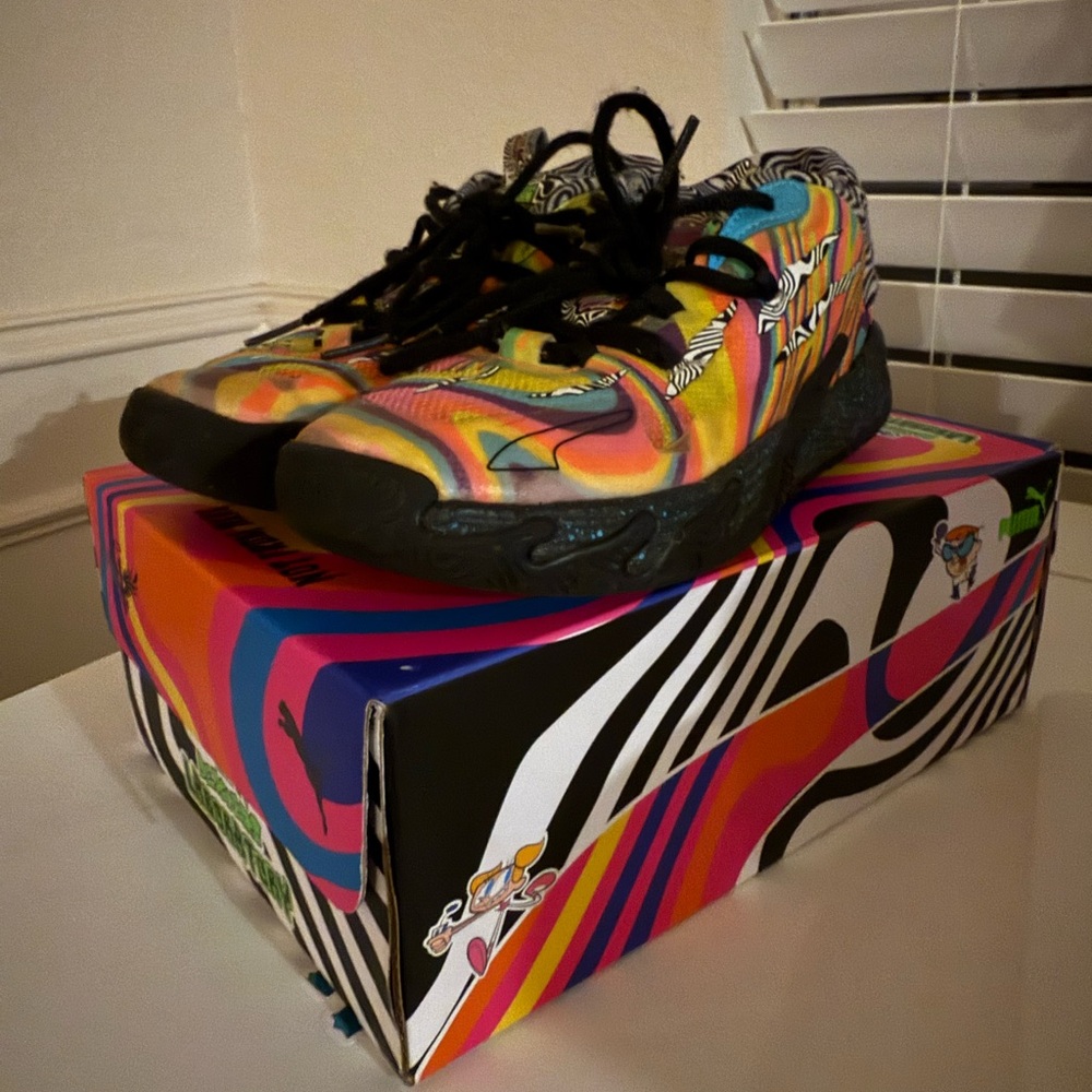Puma La Melo Dexter’s Lab Kids sz3 Sneakers